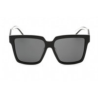 Prada Women's Sunglasses - Black/Talc Plastic Square Full Rim Frame | 0PR 24ZSF 1AB5S0 ,