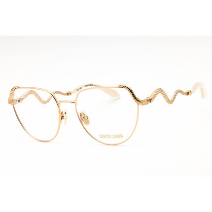 Roberto Cavalli Women's Eyeglasses - Shiny Rose Gold Cat Eye Full Rim | VRC053M 0300 ,
