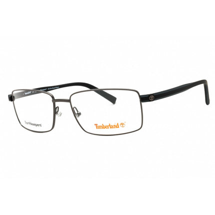 Timberland Men's Eyeglasses - Shiny Gunmetal Metal Rectangular Full Rim | TB1820 008 ,
