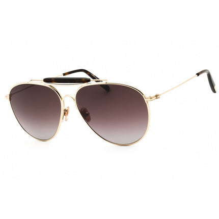 Tom Ford Men's Sunglasses - Gold Metal Aviator Frame Brown Gradient Lens | FT0995 32F ,
