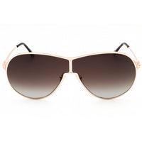 Tom Ford Unisex Sunglasses - Shiny Rose Gold Metal Oversized Shape Frame | FT1174 28K ,