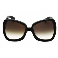 Tom Ford Women's Sunglasses - Shiny Black Acetate Butterfly Shape Frame | FT1222 01B ,