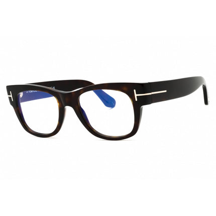 Tom Ford Men's Eyeglasses - Dark Havana Acetate Square Full Rim Frame | FT5040-B 052 ,