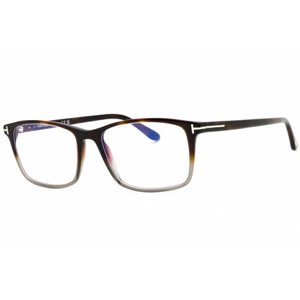 Tom Ford Men's Eyeglasses - Havana/Other Acetate Square Full Rim Frame | FT5584-B 056 ,