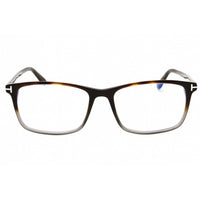 Tom Ford Men's Eyeglasses - Havana/Other Acetate Square Full Rim Frame | FT5584-B 056 ,