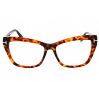 Tom Ford Women's Eyeglasses - Dark Havana Acetate Cat Eye Shape Frame | FT5826-B 052 ,