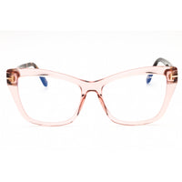 Tom Ford Women's Eyeglasses - Shiny Pink Acetate Cat Eye Full Rim Frame | FT5826-B 072 ,