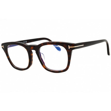 Tom Ford Men's Eyeglasses - Dark Havana Acetate Square Full Rim Frame | FT5870-F-B 052 ,