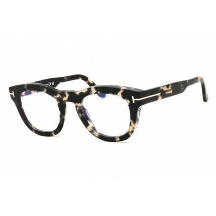 Tom Ford Men's Eyeglasses - Black/Other Acetate Round Full Rim Frame | FT5873-B 005 ,