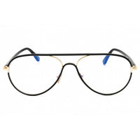 Tom Ford Men's Eyeglasses - Shiny Black Metal Aviator Full Rim Frame | FT5897-B 001 ,