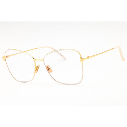 Tom Ford Women's Eyeglasses - Ivory Metal Cat Eye Shape Full Rim Frame | FT5906-B 025 ,