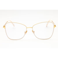 Tom Ford Women's Eyeglasses - Ivory Metal Cat Eye Shape Full Rim Frame | FT5906-B 025 ,