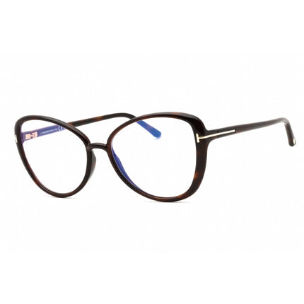 Tom Ford Women's Eyeglasses - Dark Havana Injected Propionate Frame | FT5907-B 052 ,
