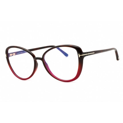 Tom Ford Women's Eyeglasses - Coloured Havana Cat Eye Full Rim Frame | FT5907-B 055 ,