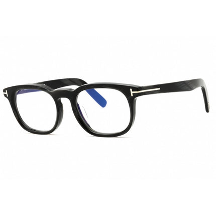 Tom Ford Men's Eyeglasses - Black Horn Acetate Square Full Rim Frame | FT5930-D-B 063 ,