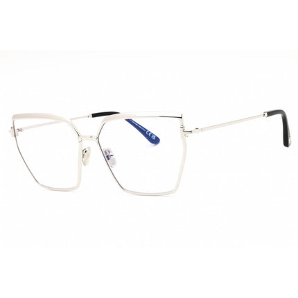 Tom Ford Women's Eyeglasses - Shiny Palladium Metal Cat Eye Full Rim | FT5946-B 016 ,