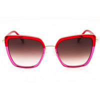 Tous Women's Sunglasses - Red Metal Cat Eye Frame Grey Gradient Lens | STOC19 0873 ,