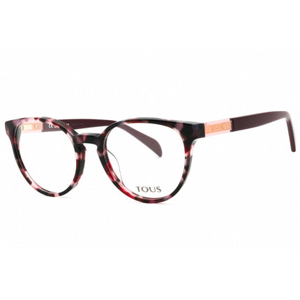 Tous Women's Eyeglasses - Shiny Brown Acetate Round Shape Full Rim Frame | VTOB69 0AGK ,