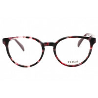 Tous Women's Eyeglasses - Shiny Brown Acetate Round Shape Full Rim Frame | VTOB69 0AGK ,