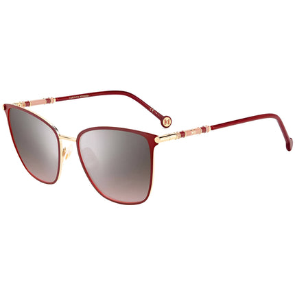 Carolina Herrera Women's Sunglasses - Gold Burgundy Cat Eye Frame | CH 0030/S 0NOA ,