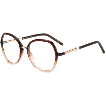 Carolina Herrera Women's Eyeglasses - Brown Nude Butterfly Full Rim | HER 0080 008M ,