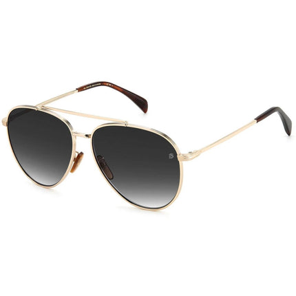 David Beckham Men's Sunglasses - Gold Metal Aviator Full Rim Frame | 1102/F/S 0J5G/9O ,