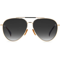 David Beckham Men's Sunglasses - Gold Metal Aviator Full Rim Frame | 1102/F/S 0J5G/9O ,