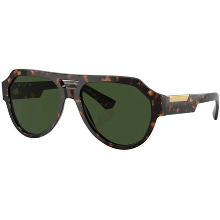 Dolce & Gabbana Men's Sunglasses - Havana Acetate Pilot Shape Frame | 0DG4466F-502/71 ,