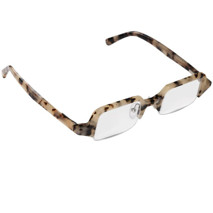Eyebobs Unisex Reading Glasses - Vanilla Tortoise Half Rim, +2.25 | 3420 WHO NOSE 21 ,