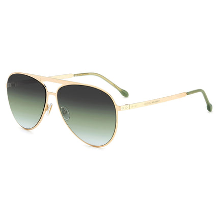 Isabel Marant Women's Sunglasses - Gold Green Metal Aviator Frame | IM 0100/S 0PEF/IB ,