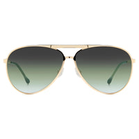 Isabel Marant Women's Sunglasses - Gold Green Metal Aviator Frame | IM 0100/S 0PEF/IB ,