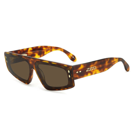Isabel Marant Women's Sunglasses - Havana Acetate Rectangular | IM 0169/G/S 0WR9/70 ,