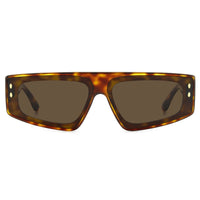 Isabel Marant Women's Sunglasses - Havana Acetate Rectangular | IM 0169/G/S 0WR9/70 ,
