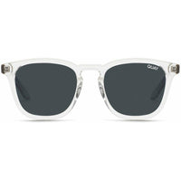Quay Women's Sunglasses - Clear Square Full Rim Frame | JACKPOT QU 000740 CLR/SMK ,