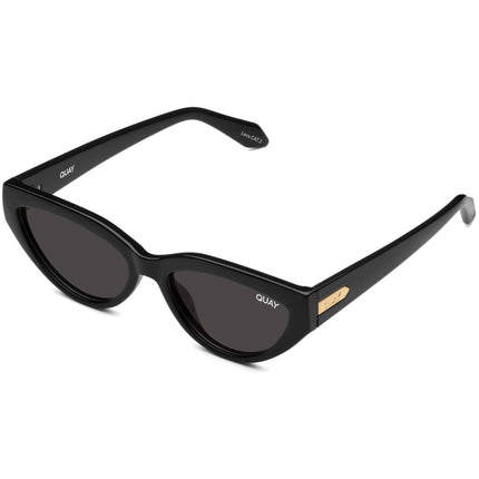 Quay Women's Sunglasses - Black Cat Eye Frame | NARROW DOWN NO NS 1280 BLK/SMKPOL ,