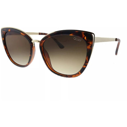 Quay Women's Sunglasses - Tortoise Plastic/Metal Cat Eye Frame | HONEY RX TORT/BRNRX ,