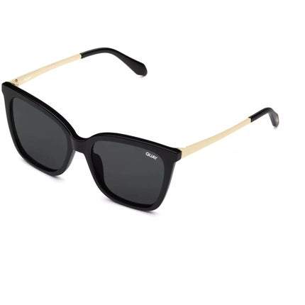 Quay Women's Sunglasses - Black Gold Plastic/Metal Frame | VIDEO ON RX BLK/SMKRX ,