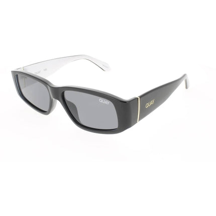 Quay Women's Sunglasses - Black White Full Rim Frame | NO ENVY RX BLKWHT/SMKRX ,