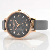 Olivia Burton Women's Watch - Celestial Quartz Grey Dial Leather Strap | OB16GD55 ,