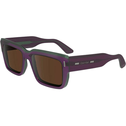 Calvin Klein Men's Sunglasses - Violet Acetate Full Rim Square Frame | CK23538S 515 ,