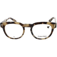 Calvin Klein Unisex Eyeglasses - Nude Havana Plastic Full Rim Round | CK23542 282 ,