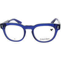 Calvin Klein Unisex Eyeglasses - Blue Plastic Full Rim Round Shape Frame | CK23542 438 ,