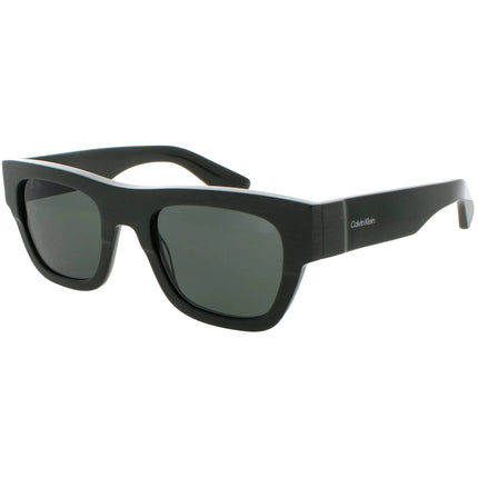 Calvin Klein Unisex Sunglasses - Green Acetate Full Rim Square Frame | CK24510S 300 ,