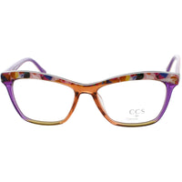 Coco Song Men's Eyeglasses - Multi Plastic Full Rim Cat Eye Shape Frame | CCS111 C03 ,