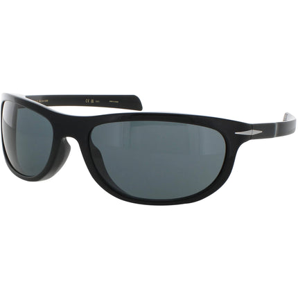 David Beckham Men's Sunglasses - Black Full Rim Wraparound Frame | DB 7117/S 0807/KU ,