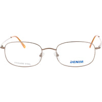 Denim Men's Eyeglasses - Brushed Bronze Full Rim Oval 53mm Frame | DENIM 104 0K2L ,