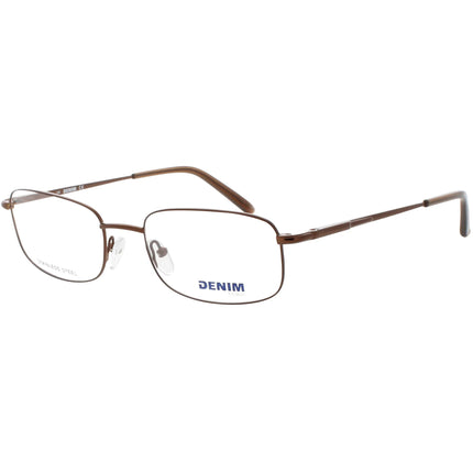 Denim Men's Eyeglasses - Havana Green Stainless Steel Oval Frame | DENIM 132 01D1 ,