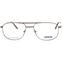 Denim Unisex Eyeglasses - Havana Green Stainless Steel 54mm Frame | DENIM 133 01D1 ,