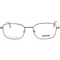 Denim Unisex Eyeglasses - Havana Green Stainless Steel Full Rim Frame | DENIM 145 01D1 ,