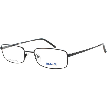 Denim Unisex Eyeglasses - Matte Black Stainless Steel Full Rim Frame | DENIM 149 0003 ,